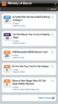 Mobile Screenshot of ministryofbacon.com