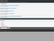Tablet Screenshot of ministryofbacon.com